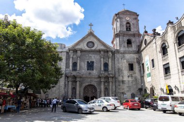 İntramuros San Agustin Kilisesi ziyaret İnsanlar, Manila, Filipinler, Haziran 9,2019