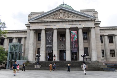 İnsanlar Ulusal Tayvan Müzesi ziyaret, Taipei City, Tayvan, Ağu 21, 2019