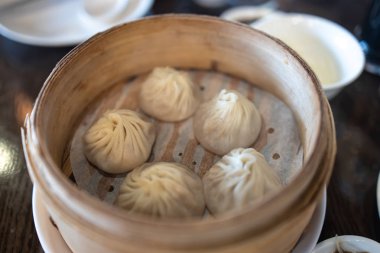Ünlü çin dim sum Xiaolongbao, Taipei