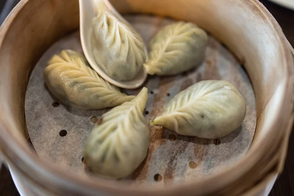 Berühmtes chinesisches Gemüse Dim Sum, Taipei — Stockfoto