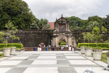 Fort Santiago Intramuros, Manila, Filipinler, 15 Eylül 2019 tur insanlar
