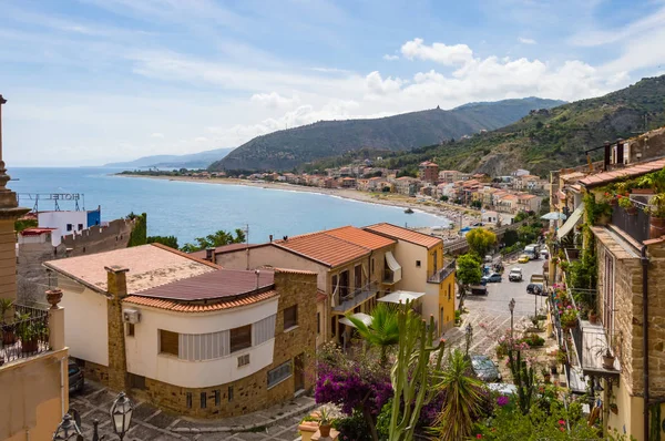 Вид Деревню Кастель Туза Северной Сицилии Италии — стоковое фото
