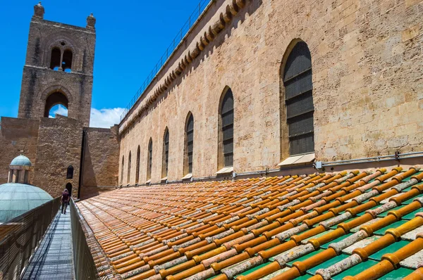 Veduta Esterna Del Tetto Una Delle Torri Della Cattedrale Santa — Foto Stock