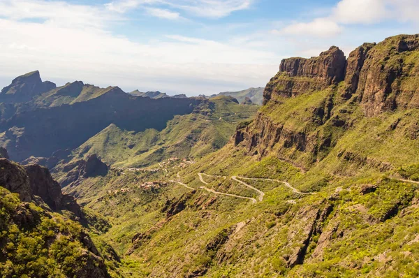 Vista Das Montanhas Região Aldeia Masca Noroeste Ilha Tenerife Espanha — Fotografia de Stock