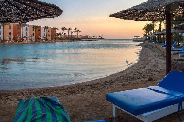 Veduta di una laguna del Mar Rosso all'alba — Foto Stock