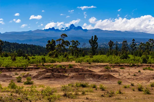 Panorama del Monte Kenia , — Foto de Stock