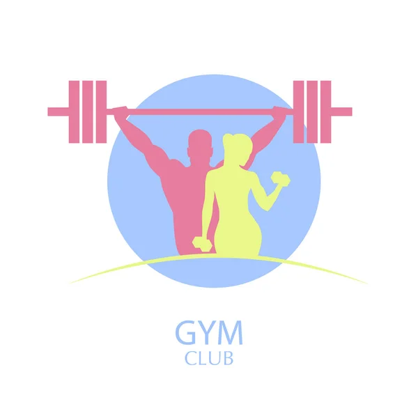 Levantamiento de pesas y fitness — Vector de stock