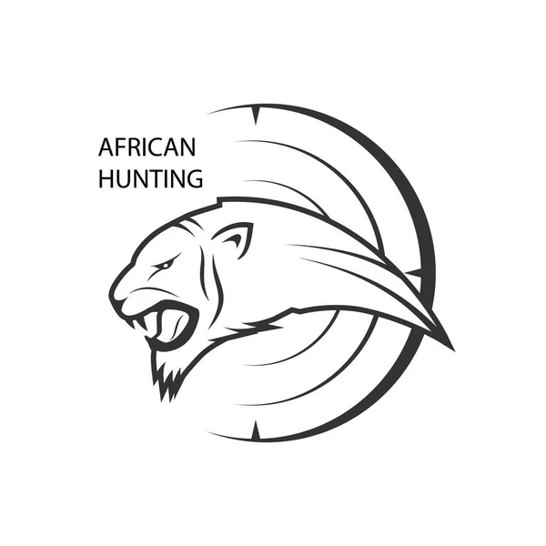 Cartel Safari africano — Vector de stock