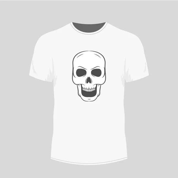 Mens witte t-shirt — Stockvector