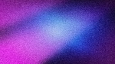 Yumuşak bir ışık noktası olan soyut bulanık 4K arkaplan ve mor, mavi ve pembe renkli canlı bir gradyan modern dijital tasarımlar için mükemmel.