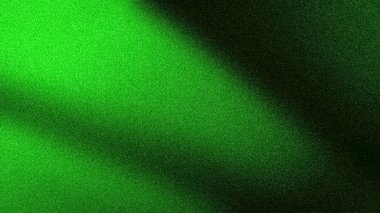 Yüksek kontrastlı, keskin, 4K taneli soyut arka plan koyu siyah ve parlak floresan yeşil renkler içeriyor.