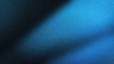 Derin ve dramatik bir 4K soyut arkaplan, çarpıcı mavi, derin deniz kuvvetleri ve ince siyah tonlar, pürüzsüz kumlu gradyan