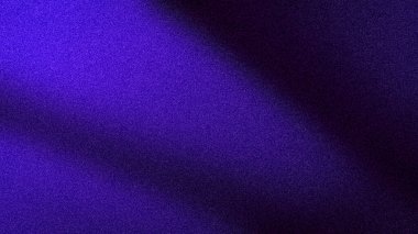 Zengin ve dramatik 4K tanecikli soyut arka plan. Derin mavi, koyu mor ve ince siyah tonlara sahip.