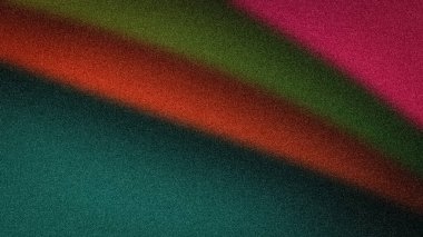 Tuğla, turuncu, yeşil ve pembe renklerin yumuşak geçişleriyle soyut bulanık gradyan, arka plan ve yaratıcı tasarımlar için mükemmel kumlu bir dokuya sahip.