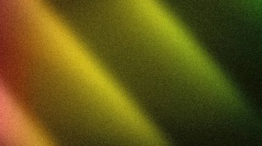 Sıcak ve soyut bir arka plan, köşegen tanecikli, parlak altını koyu yeşil ve zengin kırmızı ile harmanlıyor.