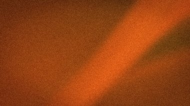 Güçlü bir köşegen ışık demeti ve kumlu dokusu olan, sonbahar temalı tasarımlar, duvar kağıtları ve şablonlar için mükemmel turuncu-kahverengi arka plan.