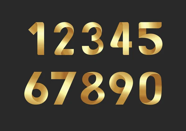 Golden number — Stock Vector