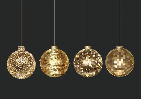 Brillantini Scintillanti Texture Bauble Decorazione Vacanza Ottimo Natale Capodanno Progettazione — Vettoriale Stock