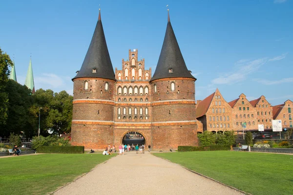 Die Hansestadt Lübeck lizenzfreie Stockfotos