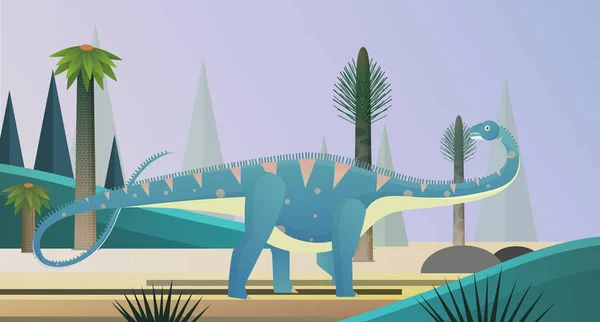 Comedores de plantas gigantes de diplodocus —  Vetores de Stock