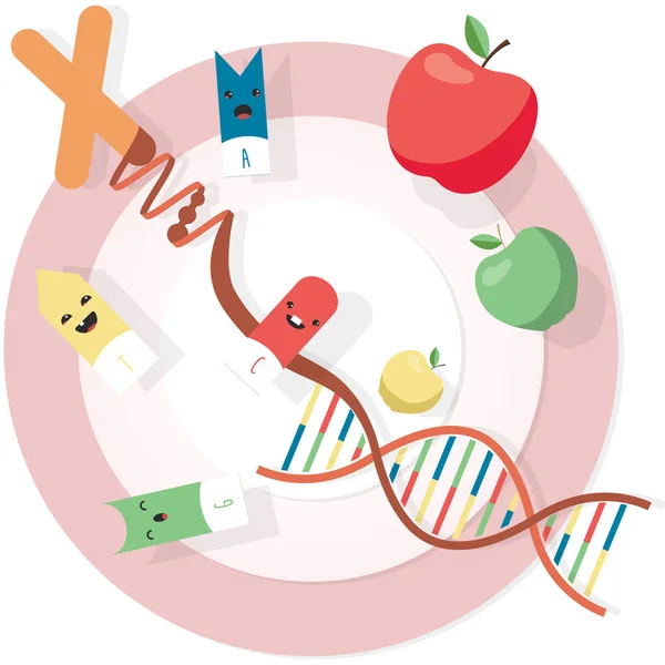 Laboratorium badawcze DNA — Wektor stockowy