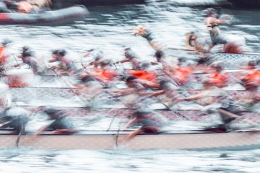 Dragon Tekne F sırasında yarış dinamik hareket bulanıklığı Dragon Tekne