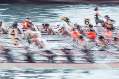 Dragon Tekne F sırasında yarış dinamik hareket bulanıklığı Dragon Tekne