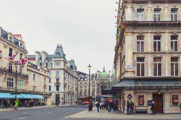 London Wielka Brytania Kwietnia 2018 Widok Haymarket Street Dzielnicy City — Zdjęcie stockowe