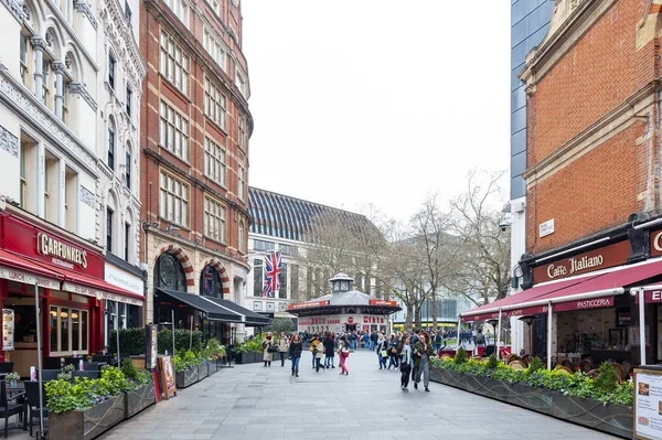 Λονδίνο Ηνωμένο Βασίλειο Απρίλιο Του 2018 Καταστήματα Και Εστιατόρια Που — Φωτογραφία Αρχείου