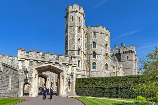 Windsor Verenigd Koninkrijk April 2018 Edward Iii Toren Aan Hoofdingang Rechtenvrije Stockfoto's