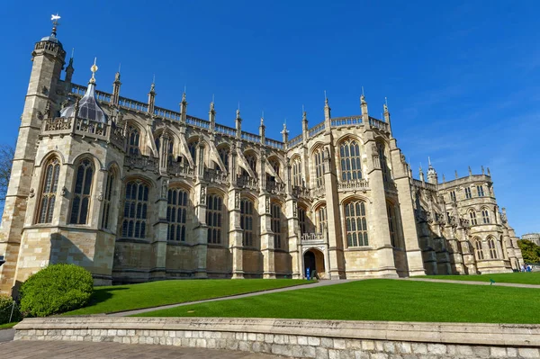 Windsor Verenigd Koninkrijk April 2018 George Chapel Gebouwd Hoog Middeleeuwse Rechtenvrije Stockfoto's