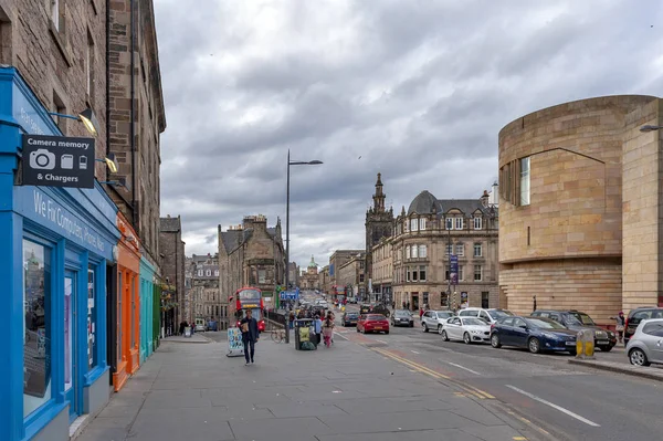 Edimburgo Scozia Aprile 2018 Edifici Storici Lungo George Bridge Strada — Foto Stock