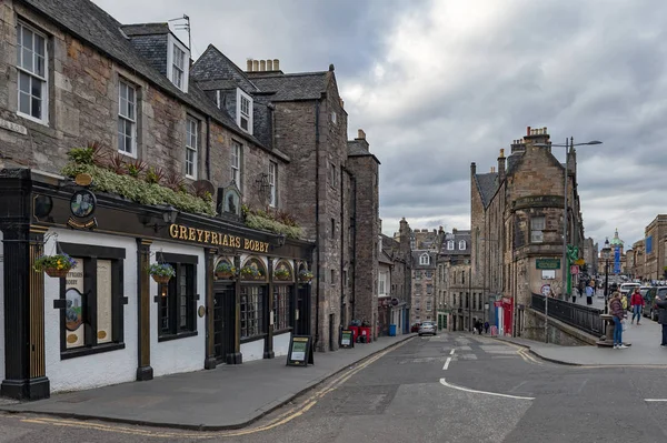 Edimburgo Scozia Aprile 2018 Vista George Bridge Verso Candlemaker Row — Foto Stock