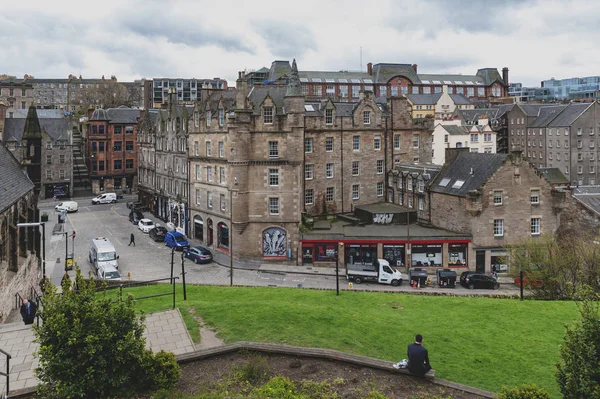 Edimburgo Scozia Aprile 2018 Cityscape Old Town Edimburgo Con Classici — Foto Stock