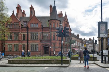 York, İngiltere - Nisan 2018: Eski bina, Grays avukat hukuk firmasında Duncombe yer ve Blake Street tarihi bölgesinde şehir York, İngiltere