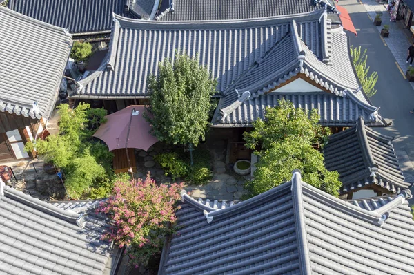 Jeonju Südkorea September 2018 Blick Auf Das Dorf Jeonju Hanok — Stockfoto