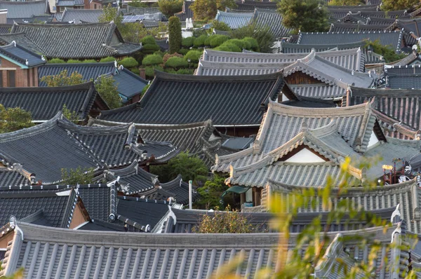 Jeonju Corée Sud Septembre 2018 Vue Village Jeonju Hanok Attraction — Photo