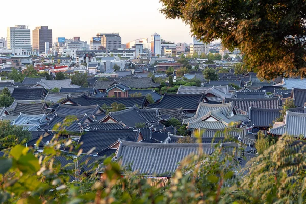 Jeonju South Korea September 2018 View Jeonju Hanok Village Popular — Stock Photo, Image