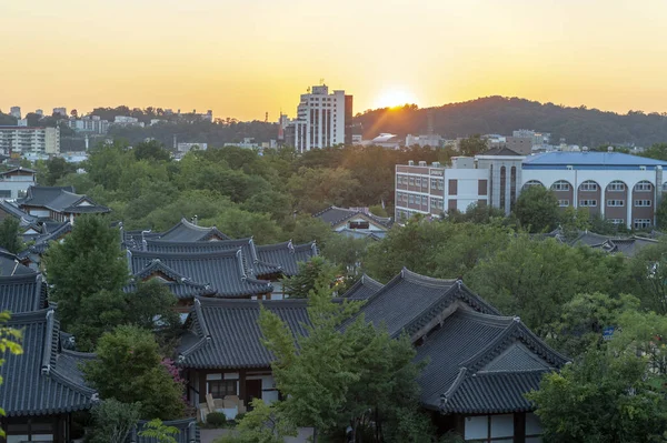 Jeonju Corée Sud Septembre 2018 Vue Village Jeonju Hanok Attraction — Photo