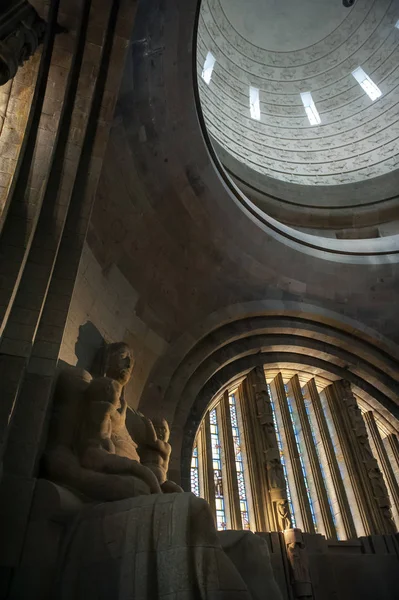 Leipzig, Germany - October 2018: Interior of The Monument to the Battle of the Nations, memorial of the defeat of Napoleon in the War of the Sixth Coalition at Leipzig City in Germany