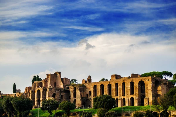 Rovine Chirko Massimo Sotto Cielo Blu Roma Italia — Foto Stock