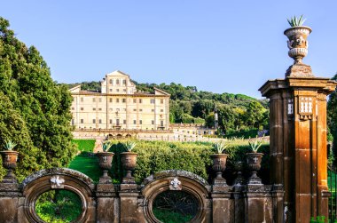 Villa Falconieri görünümü. Frascati. Roma. İtalya.