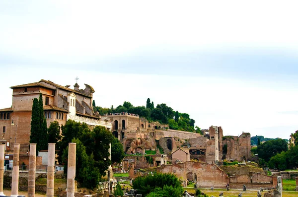 Vista Fórum Romano Roma Itália — Fotografia de Stock