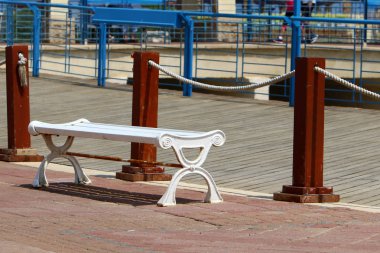 geri kalanı için bir Bank açık bir parkta duruyor 
