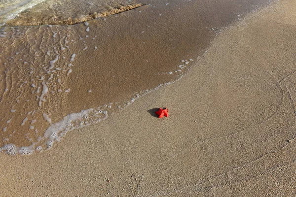 Orilla Arenosa Del Mar Mediterráneo Norte Israel — Foto de Stock