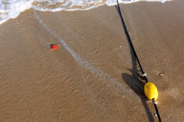 kumlu Akdeniz İsrail'in kuzey kıyısında 