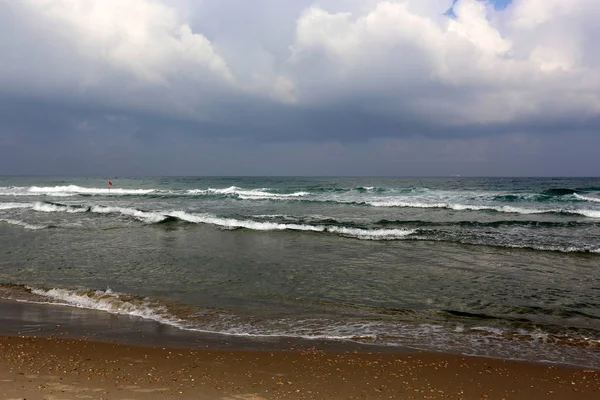 Costa Del Mar Mediterraneo Nord Israele — Foto Stock