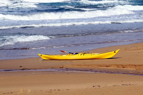 Kayak Shores Mediterranean Sea — Stock Photo, Image