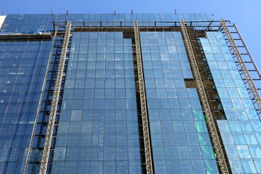 Bina geometrik inşaat metal ve cam 