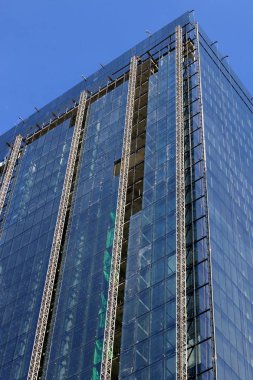 Bina geometrik inşaat metal ve cam 